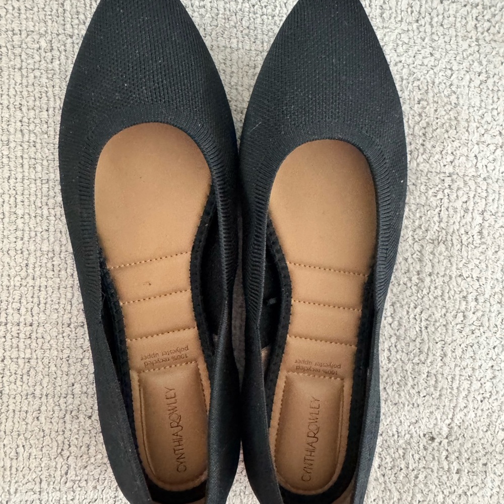 Cynthia Rowley Black Flats Classic Comfort